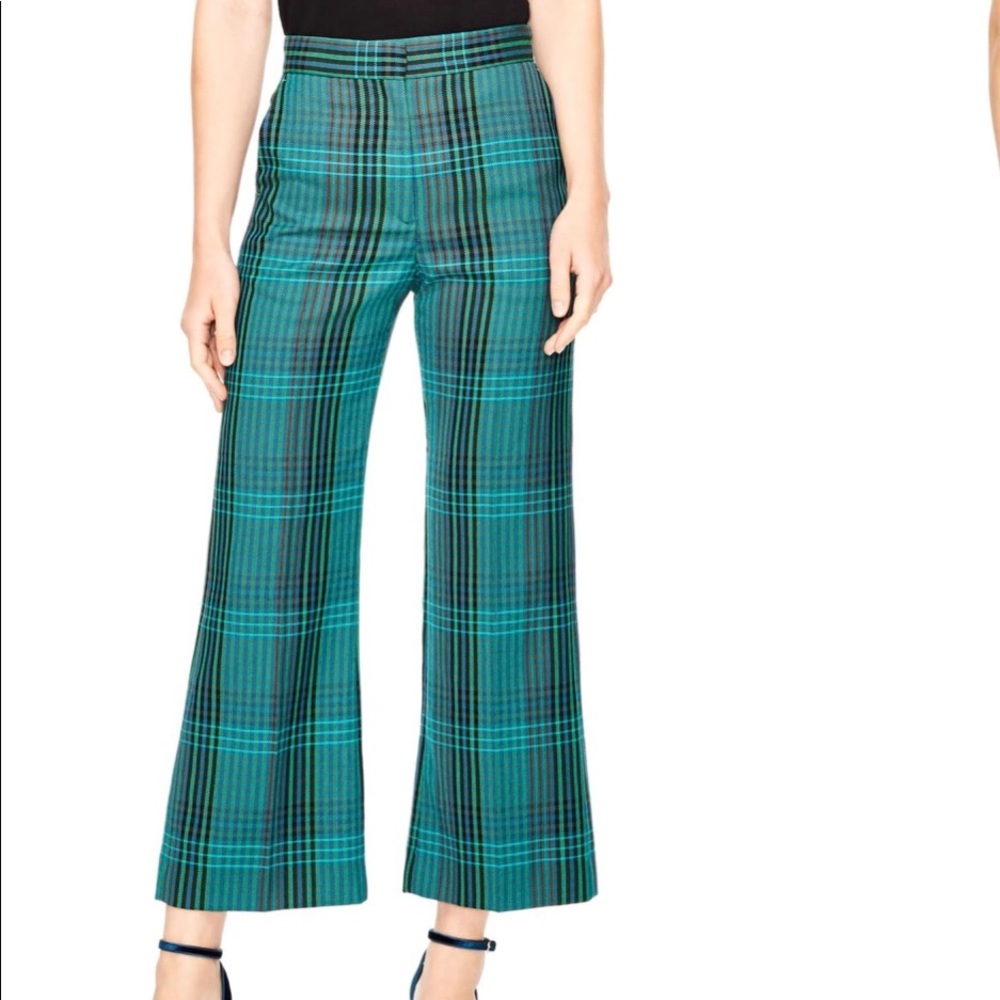 NWT Sandro Otis Plaid Crop Pants size 36